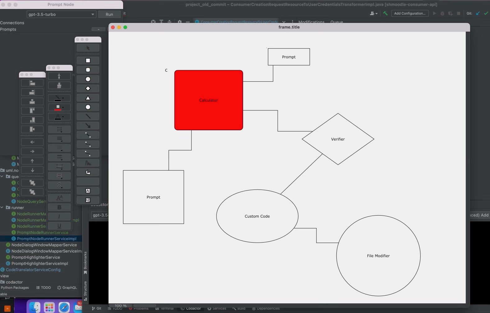 Prototype of Codactor's upcoming diagram feature